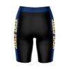 Vive La Fete Kent State Golden Flashes Game Day Logo Black & Blue Women's Biker Short 9" Inseam view 2