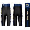 Vive La Fete Kent State Golden Flashes Game Day Logo Black & Blue Women's Biker Short 9" Inseam view 3