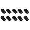 Fruit of the Loom Boys' Dual Defense No Show Socks (10 Pack), Black, Medium (9-2.5) view 3