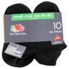Fruit of the Loom Boys' Dual Defense No Show Socks (10 Pack), Black, Medium (9-2.5) view 4