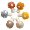 Felted Wool Mushrooms by Matthew and Mae- Approx 2.5"x1.5"- 100% Wool- Spring Craft Shapes, Woodland Tiered Tray, Fall Fairy Garden Bowl Filler, Handmade Gift (Neutral Colors) view 1