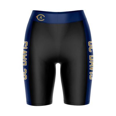 Vive La Fete Cal State Long Beach 49ers Game Day Logo Black & Blue Women's Biker Short 9" Inseam