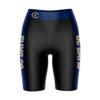 Vive La Fete Cal State Long Beach 49ers Game Day Logo Black & Blue Women's Biker Short 9" Inseam view 1