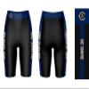 Vive La Fete Cal State Long Beach 49ers Game Day Logo Black & Blue Women's Biker Short 9" Inseam view 3