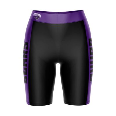 Vive La Fete Central Arkansas Bears Game Day Logo Black & Purple Women's Biker Short 9" Inseam