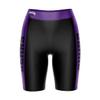 Vive La Fete Central Arkansas Bears Game Day Logo Black & Purple Women's Biker Short 9" Inseam view 1
