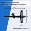 Perogen Archery Recurve Bow Sight Right Hand Adjustable Aluminum T Shape Quick-Release Bow Sight,Archery Shooting Target Sight view 3