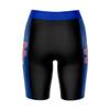 Vive La Fete DePaul Blue Demons Game Day Logo Black & Blue Women's Biker Short 9" Inseam view 2