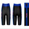 Vive La Fete DePaul Blue Demons Game Day Logo Black & Blue Women's Biker Short 9" Inseam view 3