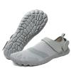 Josaywin Water Shoes for Men Quick Dry Wide Toe Aqua Shoes Adjustable Barefoot Sock for Swim Beach River Pool Surf Size 12.5 Light Grey view 1