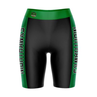 Vive La Fete NOVA Nighthawks Game Day Logo Black & Green Women's Biker Short 9" Inseam