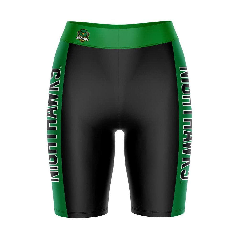 Vive La Fete NOVA Nighthawks Game Day Logo Black & Green Women's Biker Short 9" Inseam