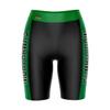 Vive La Fete NOVA Nighthawks Game Day Logo Black & Green Women's Biker Short 9" Inseam view 1