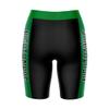 Vive La Fete NOVA Nighthawks Game Day Logo Black & Green Women's Biker Short 9" Inseam view 2