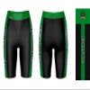 Vive La Fete NOVA Nighthawks Game Day Logo Black & Green Women's Biker Short 9" Inseam view 3