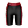 Vive La Fete St. Joseph's Hawks Game Day Logo Black & Red Women's Biker Short 9" Inseam view 1
