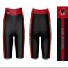 Vive La Fete St. Joseph's Hawks Game Day Logo Black & Red Women's Biker Short 9" Inseam view 3