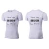 TopTie Custom Compression Base Layer Short Sleeve Personalized Men's Sublimation Clothing-White-L view 1