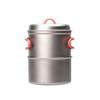 Evernew Titanium Lightweight Camping Solo Pot Set, 750 view 2