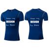 TopTie Custom Compression Base Layer Short Sleeve Personalized Men's Sublimation Clothing-Blue-L view 1