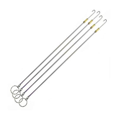 Fishing Hooks 8 Straight Hook, Hook Hard, Eel Fishing Workpiece, Hand Line Guide, Soft Hooks, Barbs Main Fishing for Bass Trout Saltwater Freshwater Fishing Tackle (Size : 6 hooks)