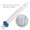 Fishing Hooks 8 Straight Hook, Hook Hard, Eel Fishing Workpiece, Hand Line Guide, Soft Hooks, Barbs Main Fishing for Bass Trout Saltwater Freshwater Fishing Tackle (Size : 6 hooks) view 2