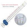 Fishing Hooks 8 Straight Hook, Hook Hard, Eel Fishing Workpiece, Hand Line Guide, Soft Hooks, Barbs Main Fishing for Bass Trout Saltwater Freshwater Fishing Tackle (Size : 6 hooks) view 3