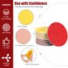Loopeer 24 Pieces Bowling Sanding Pads Resurfacing Polishing Kit Bowling Ball Accessories Sand Pads Ball Cleaner Kit Grit 500 1000 1500 2000 3000 5000 view 3