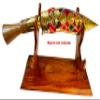 QT Gurkha Decor Kukri Made for Decoration Gurkha Khukuri With Special Hand Woven Dhaka Sheath 12" Kukri view 3