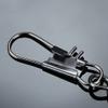Fishing Hooks 100 PCS Fishing Connector Connecting Rod Solid Ring Buckle Connector Clip Stainless Steel Fish Hook Interlock for Bass Trout Saltwater Freshwater Fishing Tackle (Size : 6#) view 3