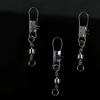 Fishing Hooks 100 PCS Fishing Connector Connecting Rod Solid Ring Buckle Connector Clip Stainless Steel Fish Hook Interlock for Bass Trout Saltwater Freshwater Fishing Tackle (Size : 6#) view 4
