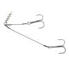 Fishing Hooks 3 PC S Stainless Steel Shark Fishing Hook Drilling Rod 2 Arm Wire Net Large Hook Rig Strip Hook Accessories New for Bass Trout Saltwater Freshwater Fishing Tackle (Size : B) view 1