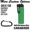 LaserGram Personalized Water Bottle, Jet Airplane, Stainless Steel Double Wall Vacuum Insulated with Flip Top Straw, Custom Engraved Gift (20oz / 590ml Green) view 4