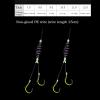 Fishing Hooks 10 Sets Of Hooks Silver Fish Fishing Suit, Hand Poles And Silver Squid Line Suit, Spring Hook, New Double Hook for Bass Trout Saltwater Freshwater Fishing Tackle (Size : 7#) view 3