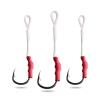 Fishing Hooks 50 Piece PC S Stainless Steel Fishing Hook Wire Slow Hook Flying With Metal Fixture Bait Auxiliary Hook for Bass Trout Saltwater Freshwater Fishing Tackle (Color : 2/0) view 1