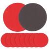 Loopeer 8 Pack Bowling Sanding Pads Bowling Grit Accessories Ball Sanding Sand Pads Polishing Cleaning Kit, 500, 800, 1000, 1200, 1500, 2000, 2500, 3000 for Different Texture(Red, Black,Round) view 1