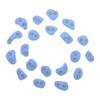 Atomik Rock Climbing Holds Set of 20 Screw-On Classic Footholds Set 2 in Blue view 1