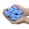 Atomik Rock Climbing Holds Set of 20 Screw-On Classic Footholds Set 2 in Blue view 2