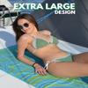 ECCOSOPHY Trio Bundle - Buy More & Save More - 3 Quick Dry Microfiber Beach Towels. A for Women, Men, Kids and Even Pets! view 2