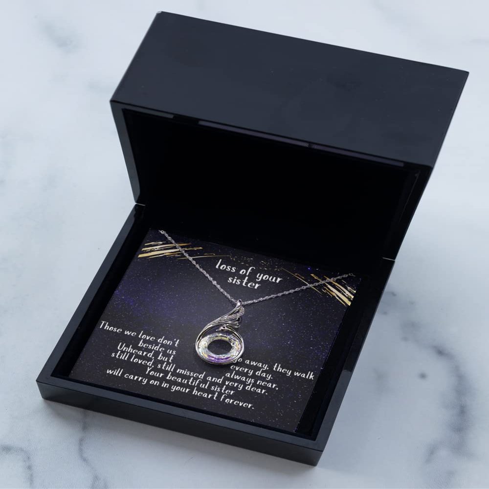 Rising Phoenix Necklace Luxury Box Loss of a Sister, Loss of Sister Gift for Sister, Sister Memorial Gift, Sister Remembrance, Loving Memory of, BER