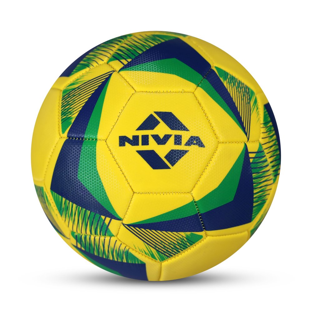 NIVIA Air Strike Football - Size:5 (Yellow)