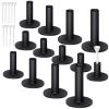 23 Pieces Rubber Golf Tees Set Tees Holders for Driving Range Mats Value Rubber Ball Seat for Golf Hitting Mats and Indoor Outdoor Training Mixed Size 1.5 2.3 2.7 3.1 3.5 Inch(Black) view 1