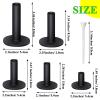 23 Pieces Rubber Golf Tees Set Tees Holders for Driving Range Mats Value Rubber Ball Seat for Golf Hitting Mats and Indoor Outdoor Training Mixed Size 1.5 2.3 2.7 3.1 3.5 Inch(Black) view 2