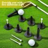 23 Pieces Rubber Golf Tees Set Tees Holders for Driving Range Mats Value Rubber Ball Seat for Golf Hitting Mats and Indoor Outdoor Training Mixed Size 1.5 2.3 2.7 3.1 3.5 Inch(Black) view 4