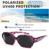 Br'Guras Polarized Oversized Fit Over Glasses Sunglasses for Women and Men Wear Over Glasses(Purple Leopard-Black/Non-mirrored-A10) view 4