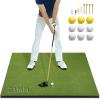 Bltend Golf Mat: 5x4ft Golf Hitting Mats Practice Outdoor/Indoor, Elite Dense Artificial Turf Matt Training Aid for Backyard/Garage/Driving Range/Simulators, Ideal Gifts for Men (21mm Thickened) view 1