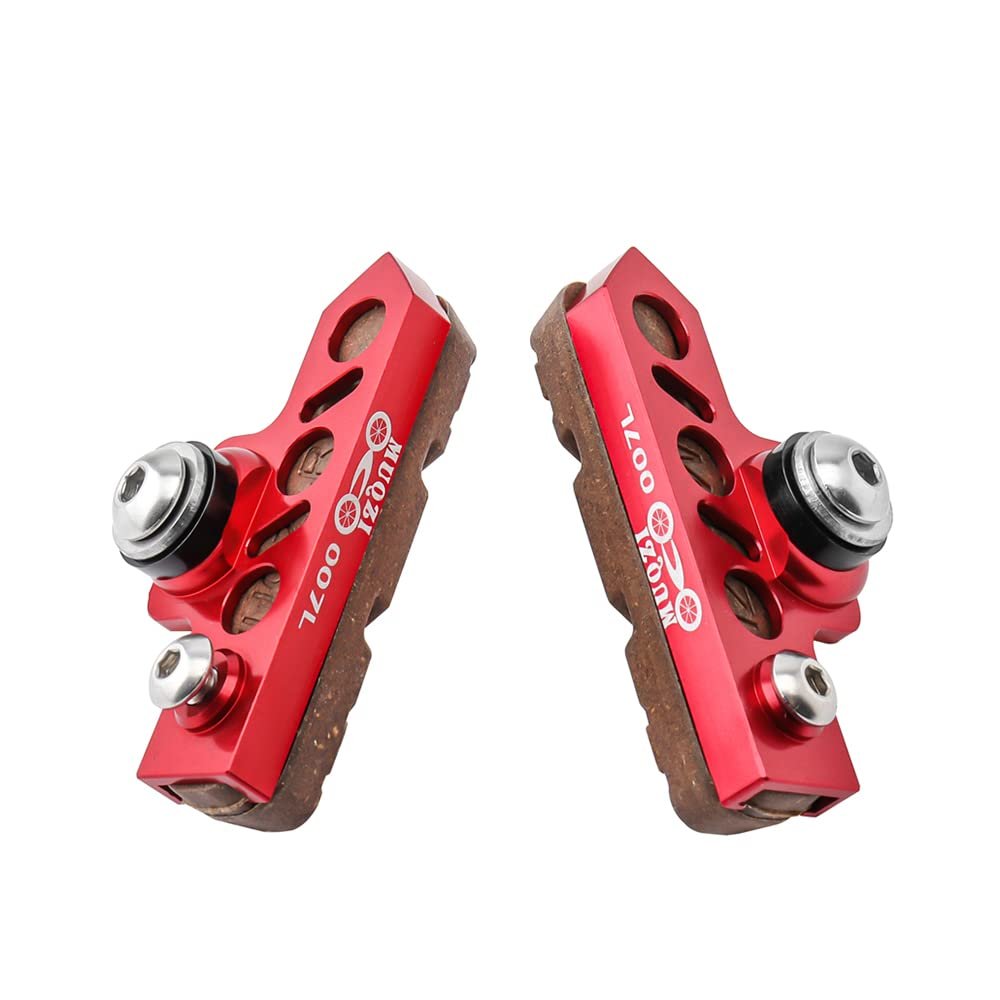 BBxunsless Bicycle C Caliper Extended Brake Pad (Set of 2) Bike Wear-Resistant Replaceable Carbon Fiber Rim for Road Bike,MTB,Folding Bike (8)
