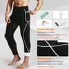 DYUAI Sauna Sweat Pants for Men Compression Pants Athletic Leggings Workout Sauna suit(WBH7201-07-XXL) view 4