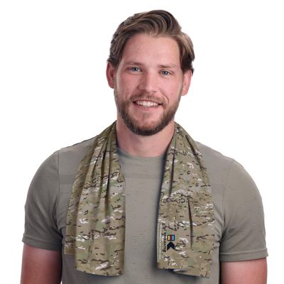 KOOLGATOR SPF 30 Cooling Towel Reusable Neck Cooling Towel That Provides Long-Lasting Sun Protection for Sports, Workouts & Hot Weather, Scorpion/OCP Like Camo, 3 Pack