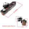 BBxunsless Bicycle C Caliper Extended Brake Pad (Set of 2) Bike Wear-Resistant Replaceable Carbon Fiber Rim for Road Bike,MTB,Folding Bike (Black-Brown) view 3